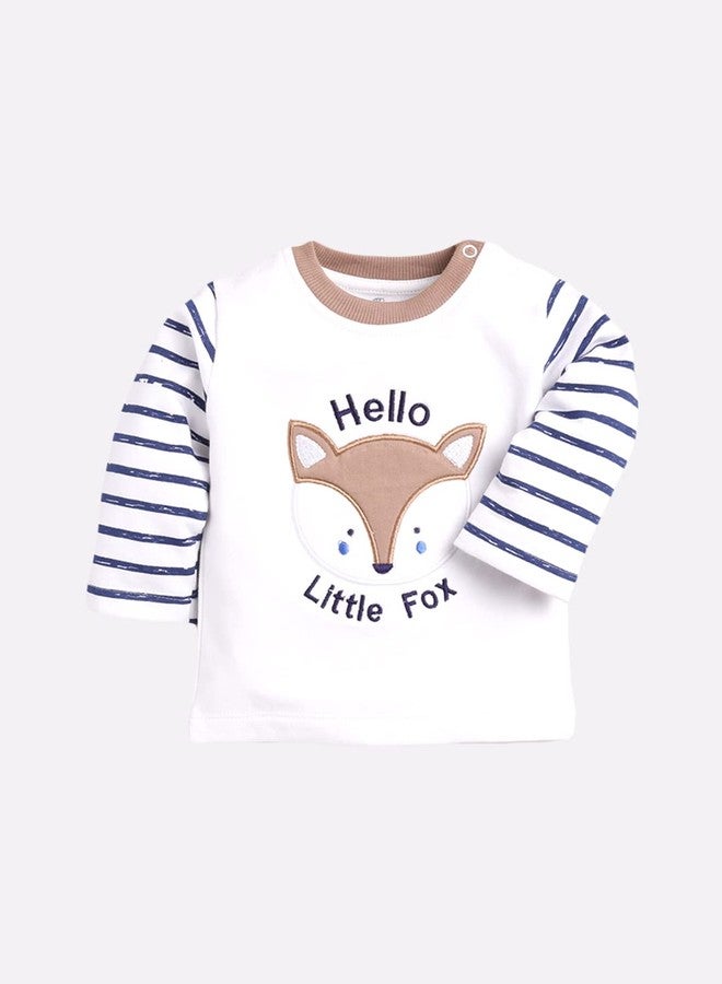BABY GO Baby Boys 100% Soft Cotton Solid 3-6M/6-12M/12-18M/18-24M Full Sleeves Clothing Set For, Multicolor, 6 Months-12 Months - Image 4