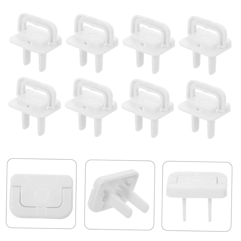 أغطية منافذ كهربائية بيضاء مقاومة للأطفال، 30 قطعة، واقيات أمان كهربائية للأطفال - Image 4