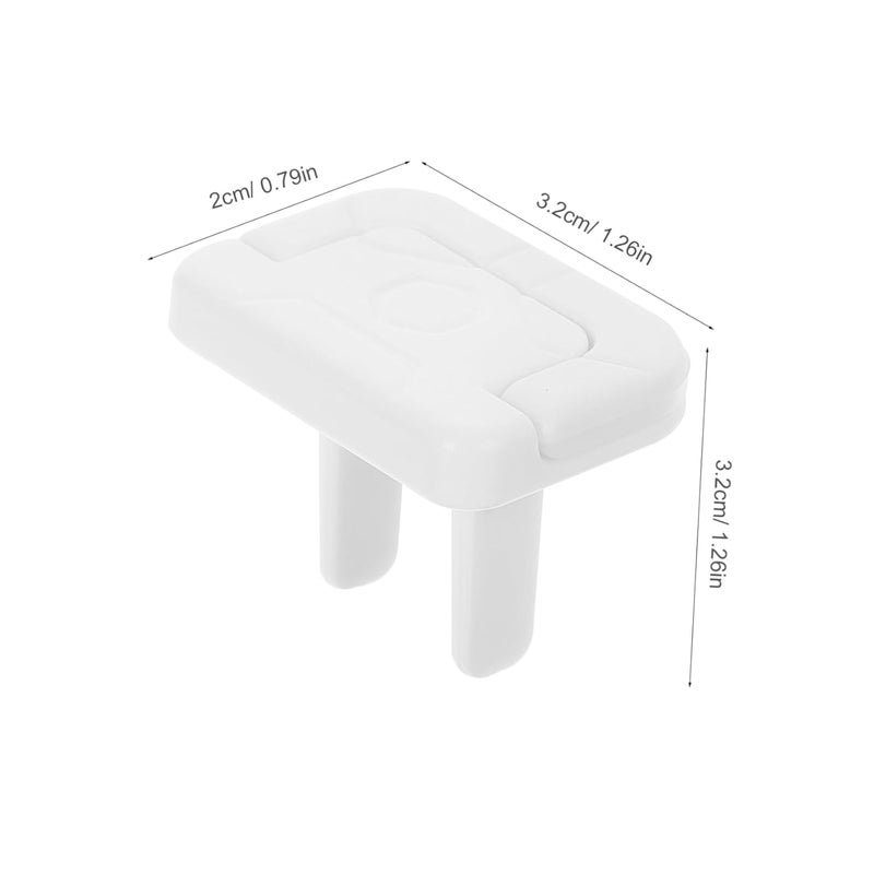 أغطية منافذ كهربائية بيضاء مقاومة للأطفال، 30 قطعة، واقيات أمان كهربائية للأطفال - Image 3