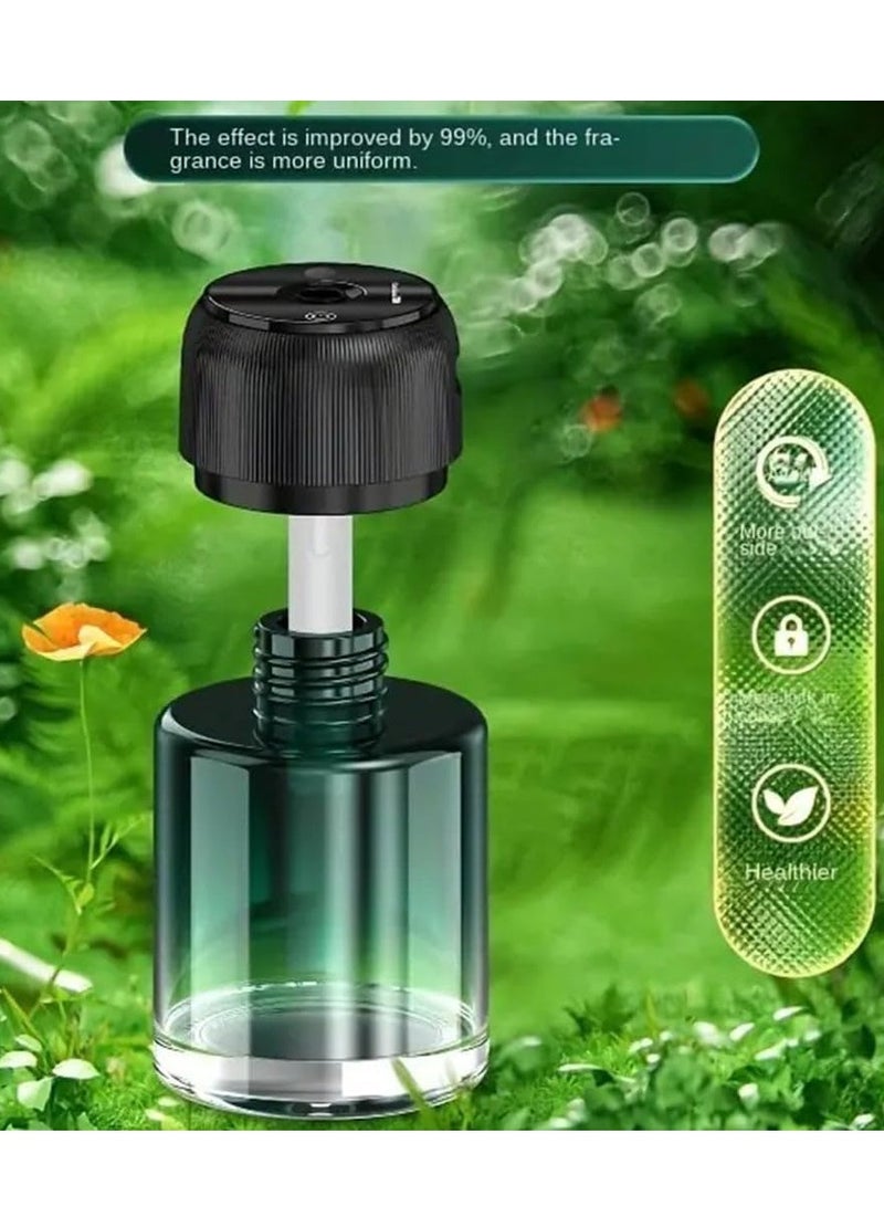 إلترازون Car Fragrance Cologne Essential Oil Car Humidifier Diffuser - Green Car Diffuser Humidifier Aromatherapy Essential Oil Diffuser USB Cool Mist Mini Portable Diffuser for Car Home Office Bedroom - Image 5