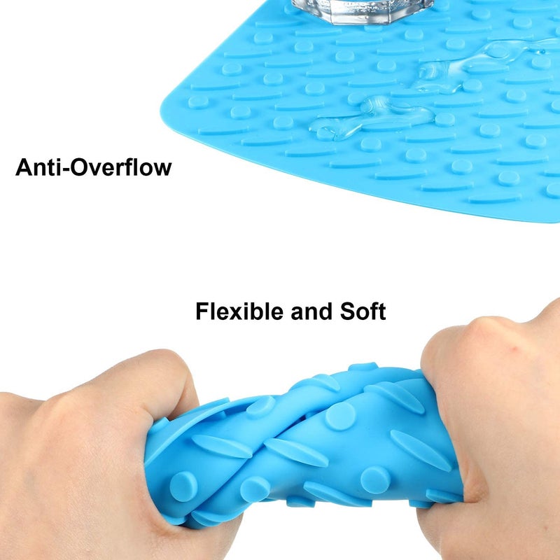 Besillia Silicone Trivet Mats 2pcs-Randomly, Square Pot Pads, Heat Resistant Dish Drying Mat Jar Opener for Kitchen Counter Table. - Image 5