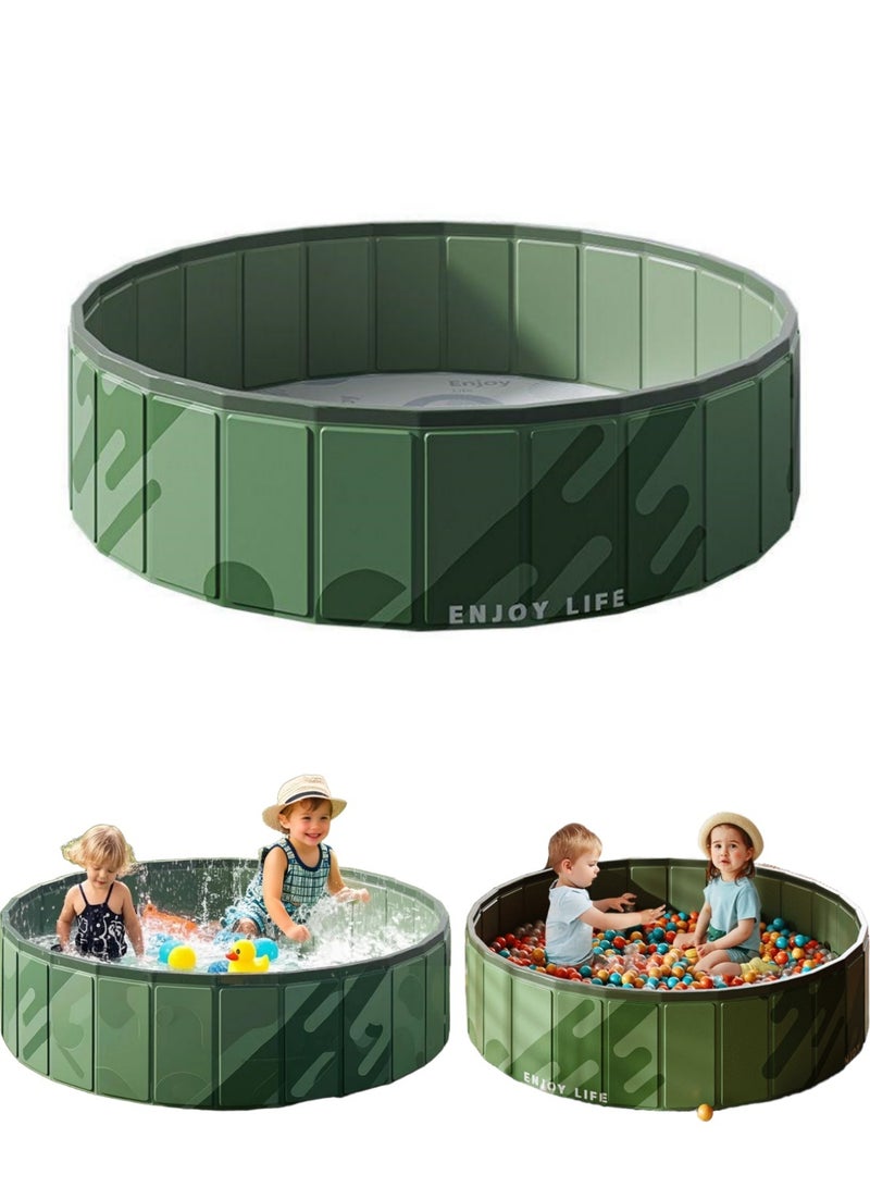 XICEN Foldable Ball Pit Swimming Pool for Kids, Kiddie Ball Pool Bath Pool, Portable Bathtub, Pet Dog Bath Pool, Swimming Pool for Outdoor Indoor - Image 1
