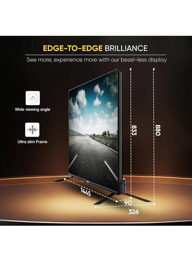 NIKAI 65 Inch 4K QLED Ultra HD Smart Google TV, Hands Free Voice Control, Game Master, Dolby Vision + Atmos, 4K HDR10+, Effortless Connectivity With Android & Apple Devices NPROG65QLED Black - Image 4