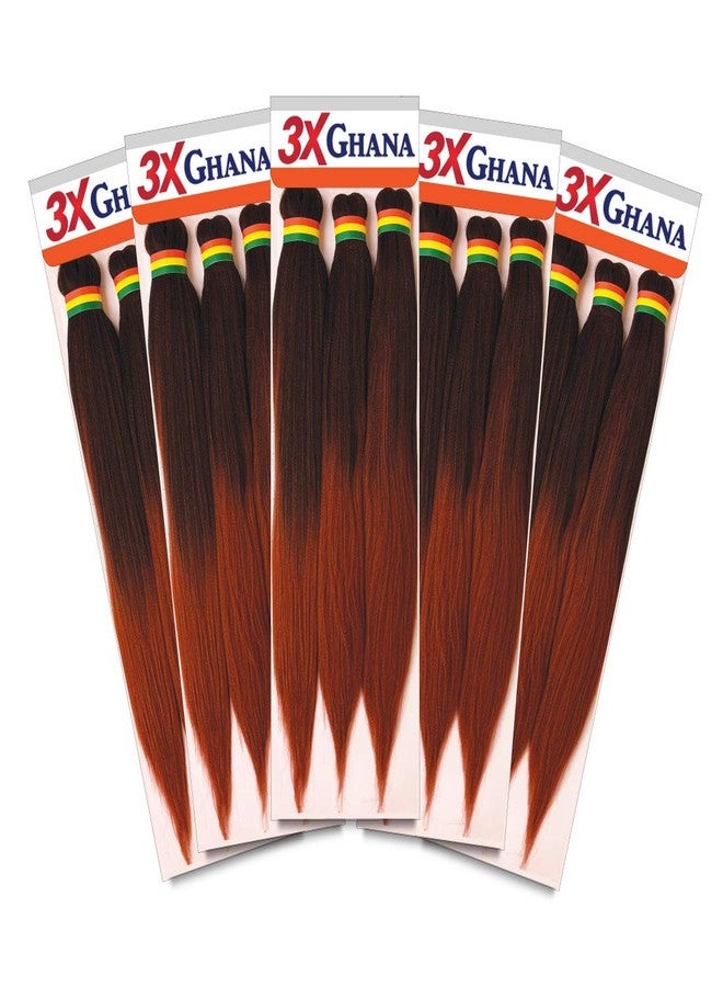 REALISTIC - Multi Pack Deals! Pre-stretched X-Pression 3X Ghana Braids 60" 100% Kanekalon Easy to braid, KNOTLESS, FEED in Braid Itch Free (5-PACK, T1B350) E613XG6-TB3505 - Image 1