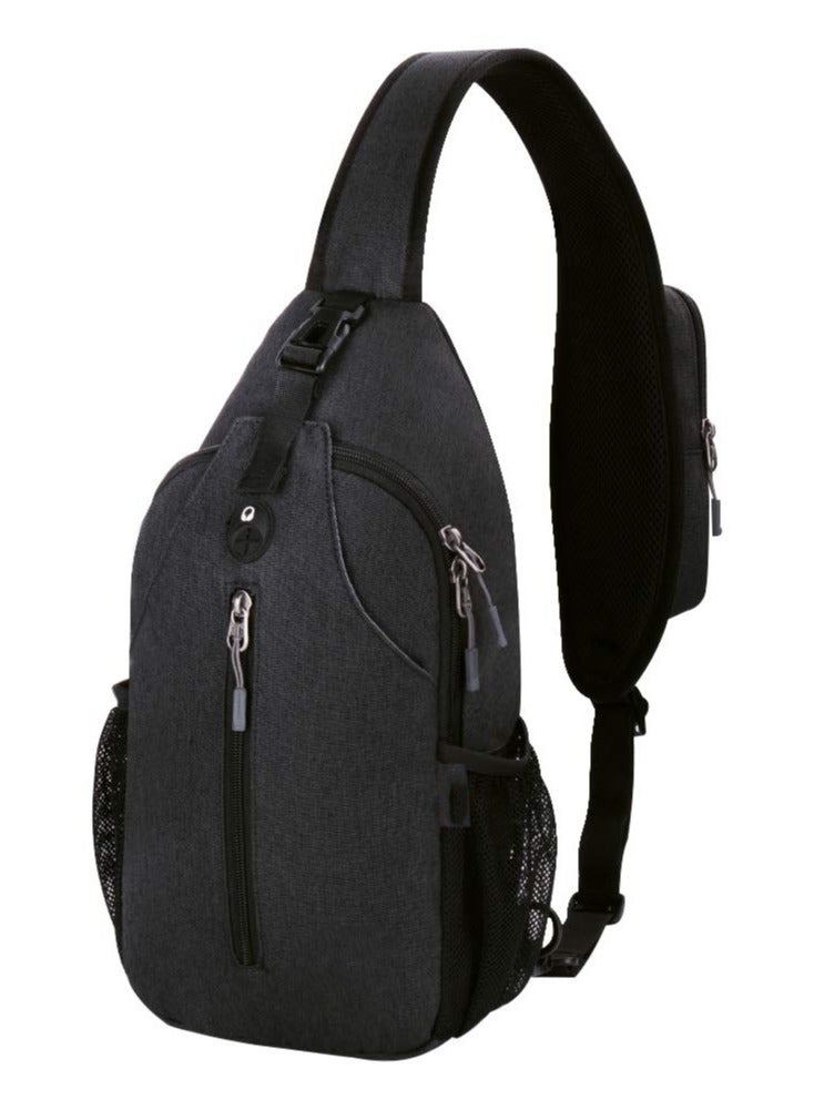 SOLARAE Sling Backpack Cross-Body Sling Bags Multipurpose Crossbody Shoulder Bag Travel Hiking Daypack Chest Bag Casual Satchel for Men WomenTravel Gym Sport Hiking with USB Charger Port - Image 1