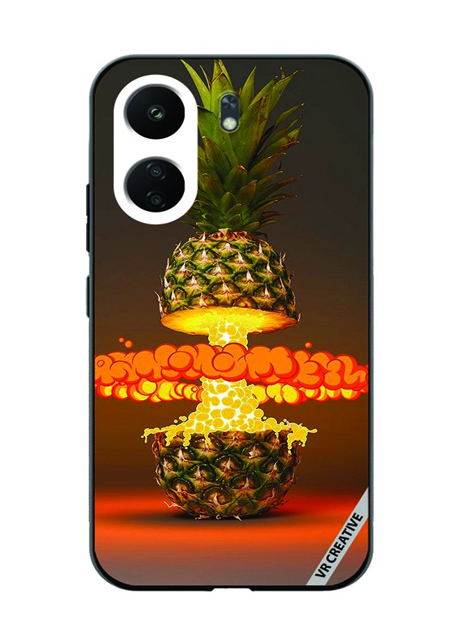 VR CREATIVE Protective Case Cover For Xiaomi Redmi 13C Fire Pineapple Design Multicolour - Image 1