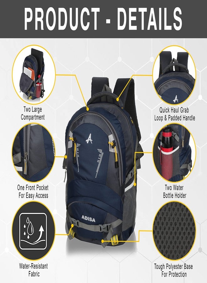 ADISA casual laptop backpack office bag college travel back pack for men and women (BP141-NAV) - Image 3