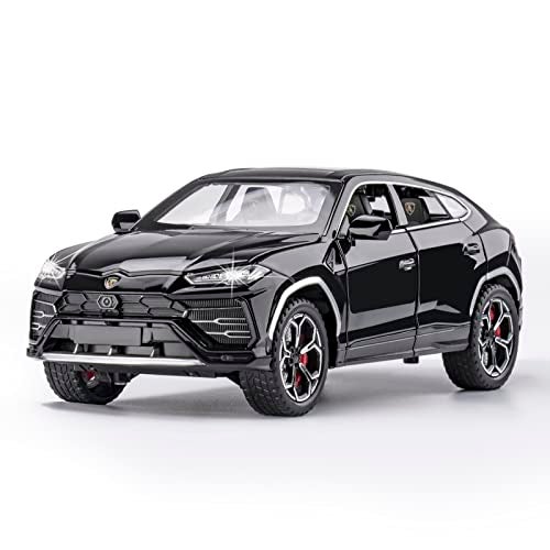SASBSC Toy Cars for Boys 3 Years Car Toys for 3 4 5 6 7 8 Year Old Boy Cars for Kids Ages 38 124 Diecast Metal Car with Light and Sound Christmas Birthday GiftsBlack 124 - Image 1