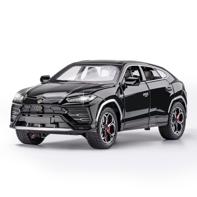 SASBSC Toy Cars for Boys 3 Years Car Toys for 3 4 5 6 7 8 Year Old Boy Cars for Kids Ages 38 124 Diecast Metal Car with Light and Sound Christmas Birthday GiftsBlack 124 - Image 3