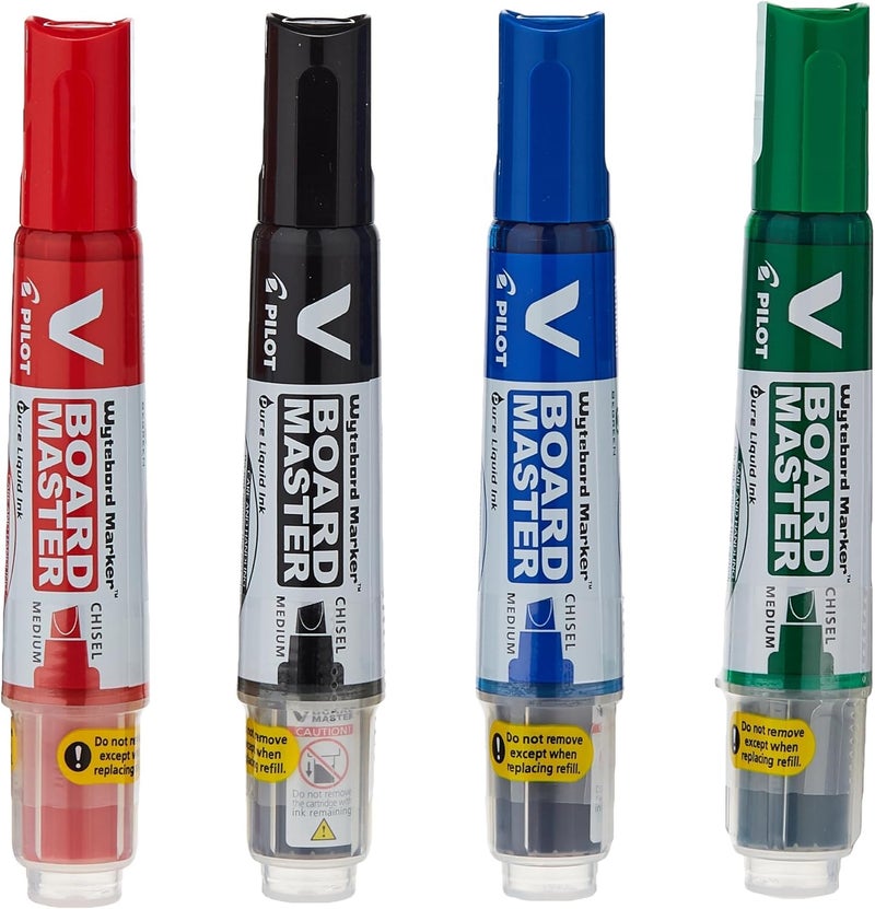 بايلوت مجموعة أقلام السبورة البيضاء Board Master، مكونة من 4 قطع، متعددة الألوان - Image 2