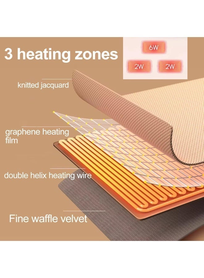 Heated Shawl Wraps for Women, Portable Heated Shawl, Electric Body Warming Cloud Cloak Blanket,  15s Fast Wireless Heated Shawl with 3 Heating Levels (with Power Bank) - Image 5