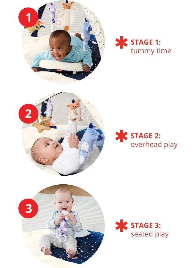 Skip Hop Celestial Dreams Baby Play Gym – Grey Interactive Activity Mat for Infants - Image 3