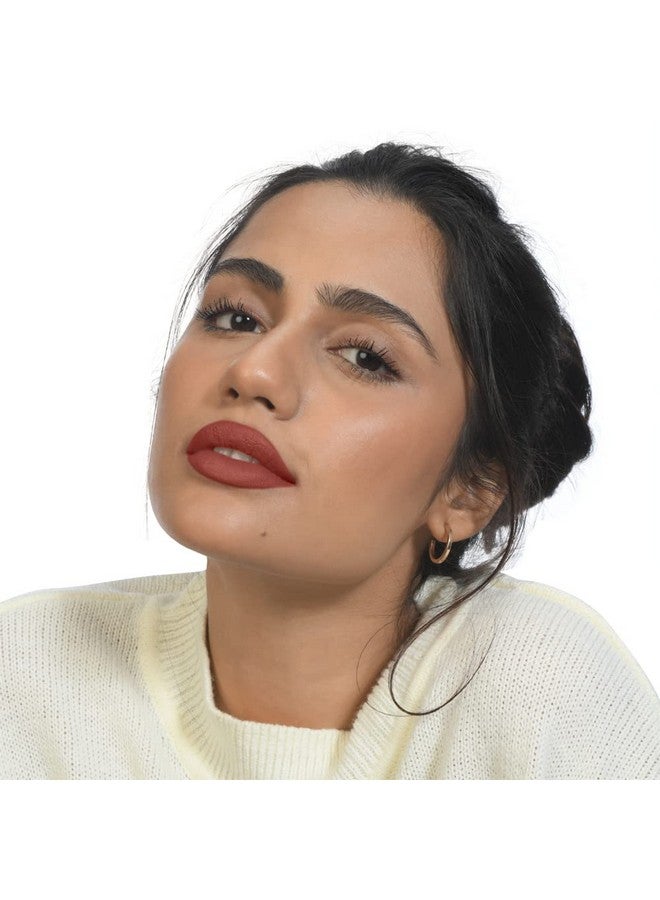 KIRO Lush Moist Matte Lipstick Spicy Cinnamon (Rust Brown), 4.2 Gm, Smudgeproof, Long Lasting, Matte Lip Stick, Vegan, No Paraben, Jojoba Oil, Cocoa Butter, Non Toxic Lipstick For Intense Pigmentation - Image 3