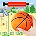 Dshengoo 6Pcs 5Inch Mini Toy BasketballsColorful Rubber Inflatable Basketball with Pump for Toddlers Kids PoolBasketball HoopBeach Sports GameParty Favor Indoors Outdoors - Image 4