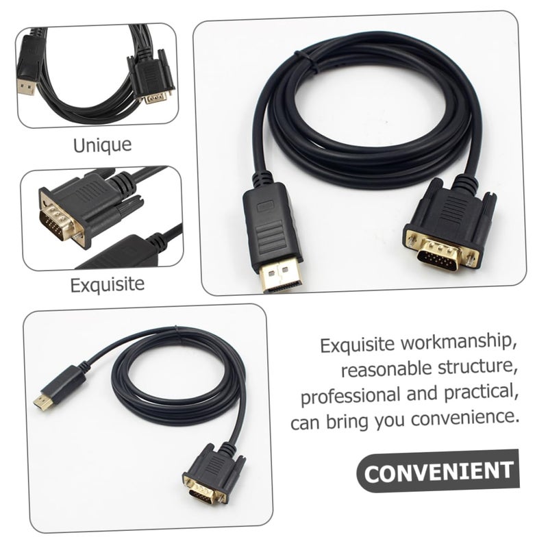 UKCOCO to Vga Connector High Definition Video Adapter Cord for Desktop Monitors and Projectors Supports Resolution and Use - Image 3