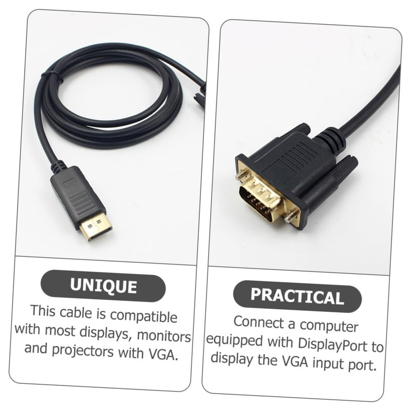 UKCOCO to Vga Connector High Definition Video Adapter Cord for Desktop Monitors and Projectors Supports Resolution and Use - Image 4
