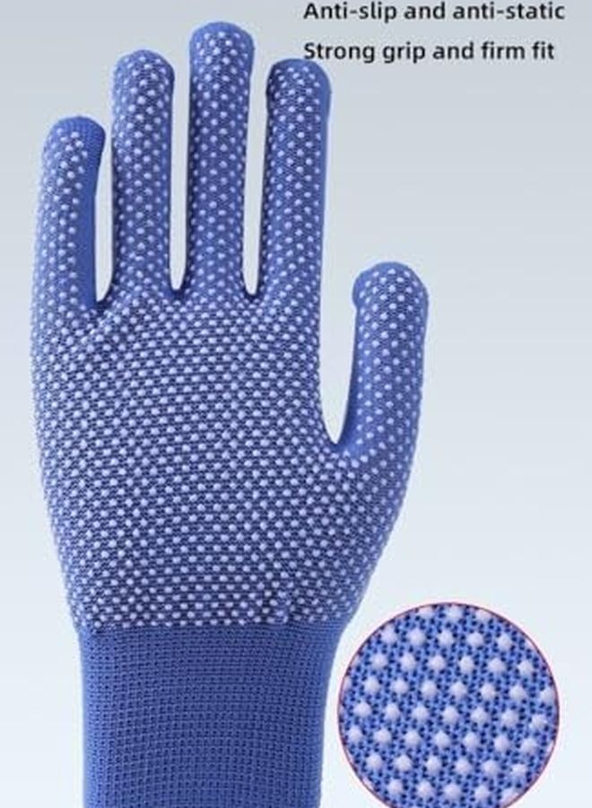 6 Pairs Non Slip Nylon Gloves Lightweight Breathable For Home Decor - Image 5