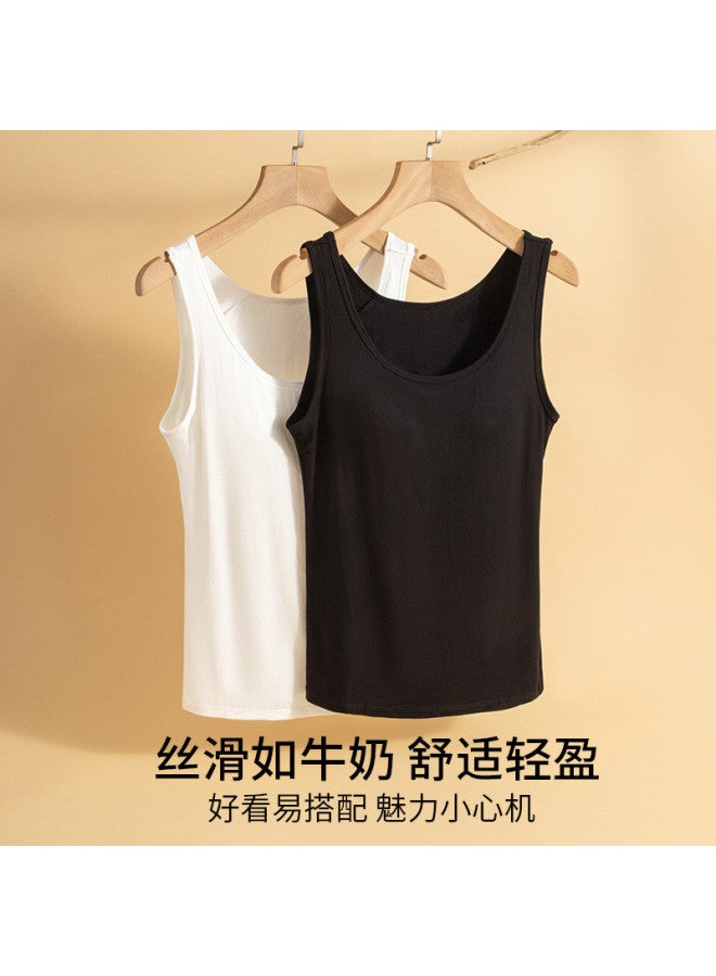 Goso Skin-Friendly And Breathable Round Neck Comfortable Base Layer Camisole For Women, Suitable For Both Inner Wear And Outerwear, Slimming Top - Image 3