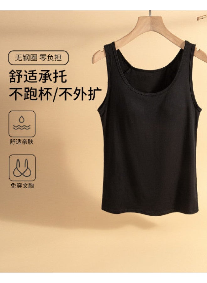 Goso Skin-Friendly And Breathable Round Neck Comfortable Base Layer Camisole For Women, Suitable For Both Inner Wear And Outerwear, Slimming Top - Image 1