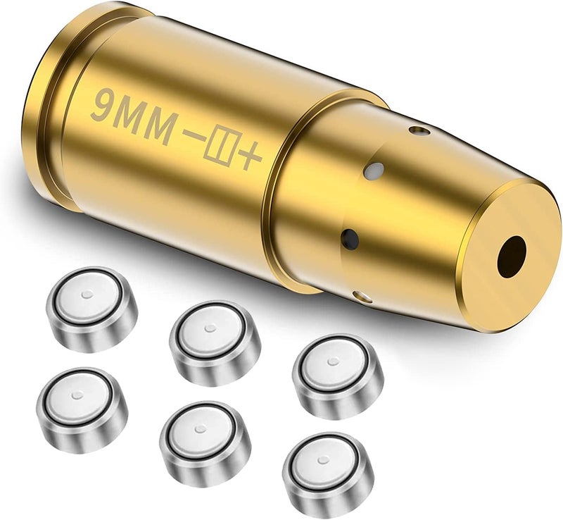 Tipfun 9MM/ .243 .308/6.5MM/300BLK 7.62x35mm/.44mag/30-06/25-06/270 Cal Rem Gauge Bore Sight Red Dot Boresighter with Batteries - Image 1