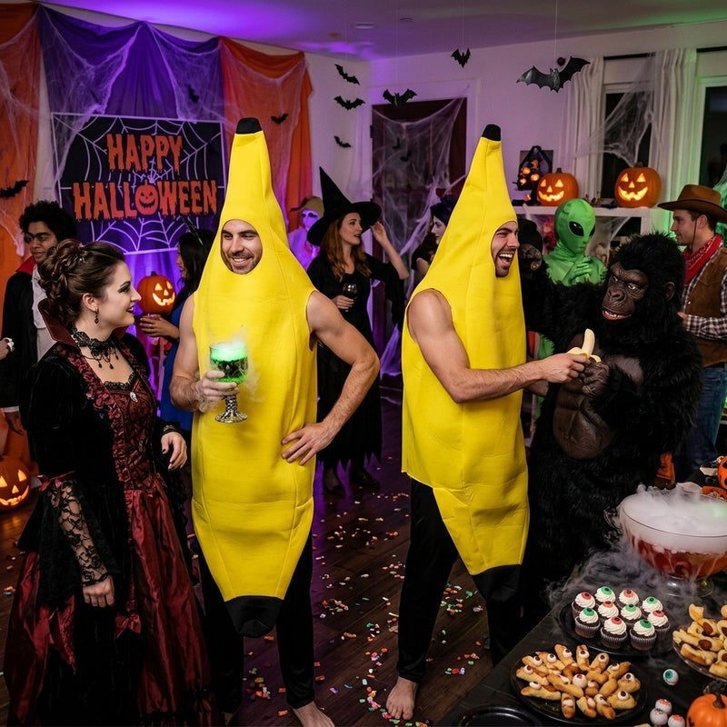 Halloween Banana Costume – Fruit-Themed Stage Performance Outfit - Image 3
