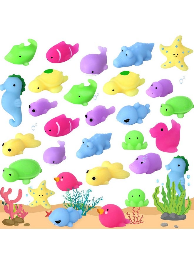 POKONBOY 30 Pcs Squishies Mochi Toys, Mini Kawaii Squishy Sea Animals Squeeze Stress Relief Toys Easter Basket Stuffers Christmas Birthday For Kids - Image 1