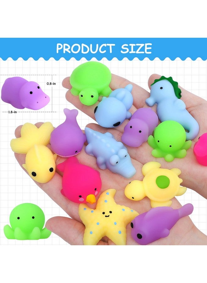 POKONBOY 30 Pcs Squishies Mochi Toys, Mini Kawaii Squishy Sea Animals Squeeze Stress Relief Toys Easter Basket Stuffers Christmas Birthday For Kids - Image 3