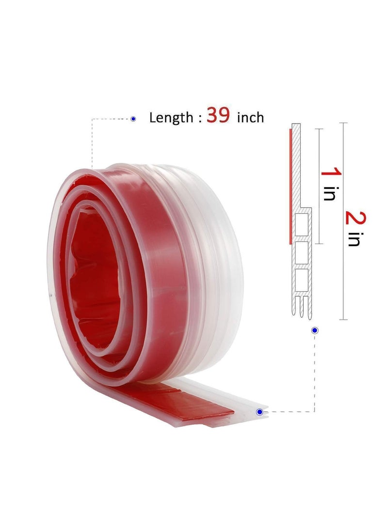 KEETOZ Keetoz Air Gap Waterproof Gel SelfAdhesive Rubber WindowDoor Shield WeatherStrip Tape for Cockroach Insect Bugs Stopper 1 m Brown  - Image 2