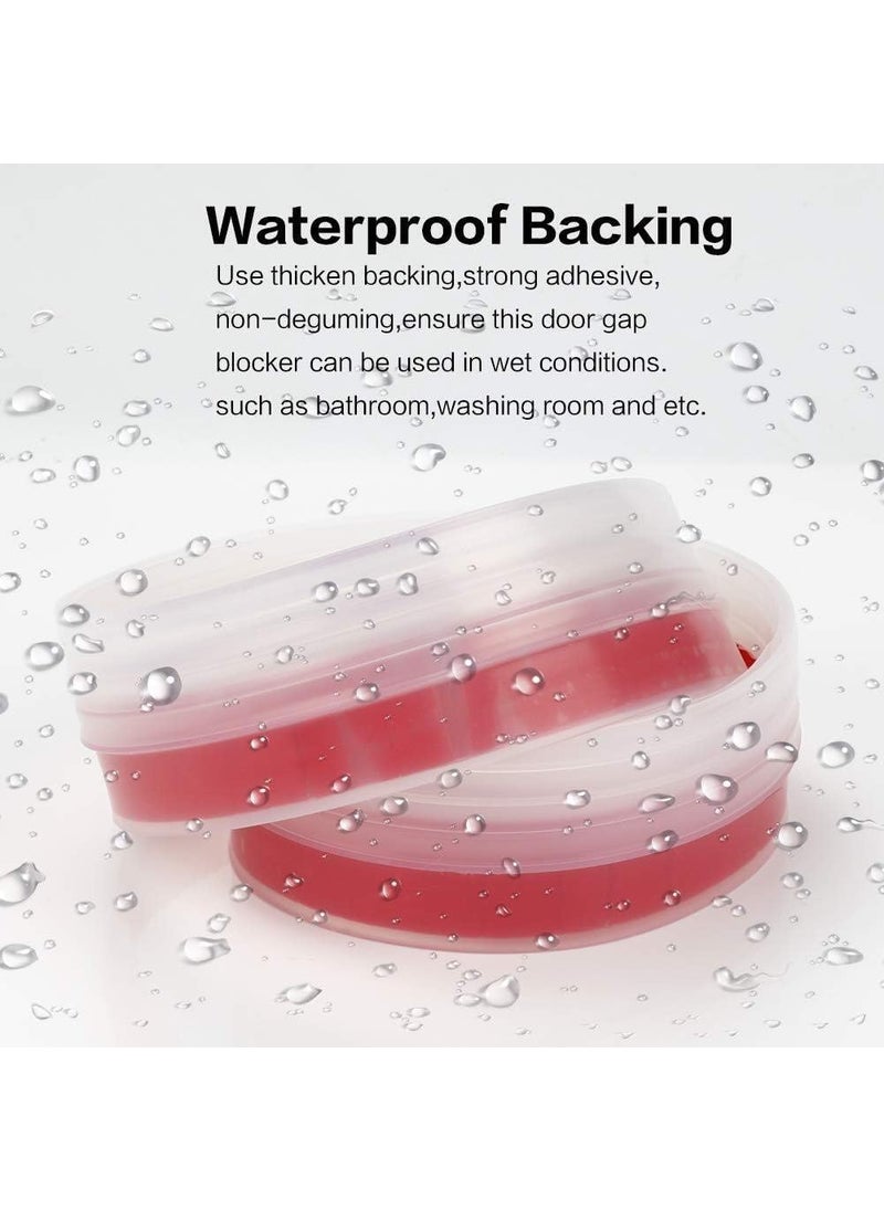 KEETOZ Keetoz Air Gap Waterproof Gel SelfAdhesive Rubber WindowDoor Shield WeatherStrip Tape for Cockroach Insect Bugs Stopper 1 m Brown  - Image 3