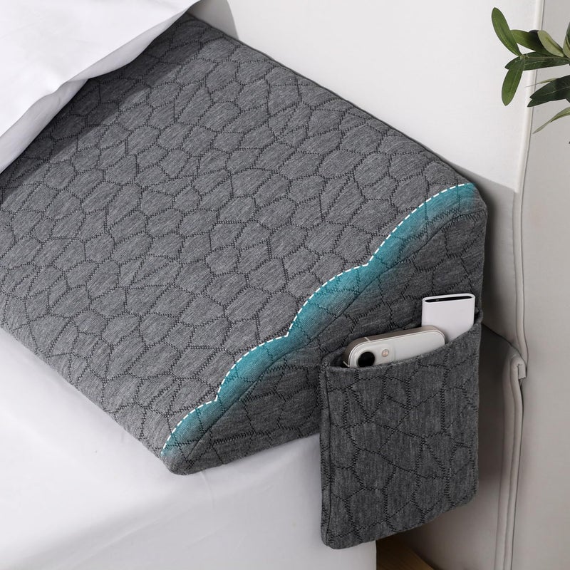 Patent King Size Bed Wedge Pillow Headboard Pillow Mattress Wedge Bed Gap Filler Long Pillow for Bed Triangle Pillow Bolster Pillow Close The Gap 07 Between Headboard and Mattress 76x10x6