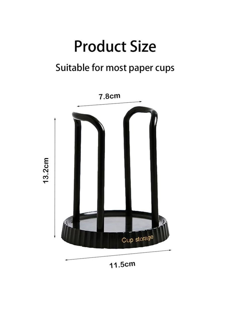 Paper Cup Holder, Disposable Cup And Lid Holder Organizer, Coffee Cup Dispenser For Counter, Organizer Station for Coffee Milk Tea Shop Restaurant Office Bathroom - Image 3