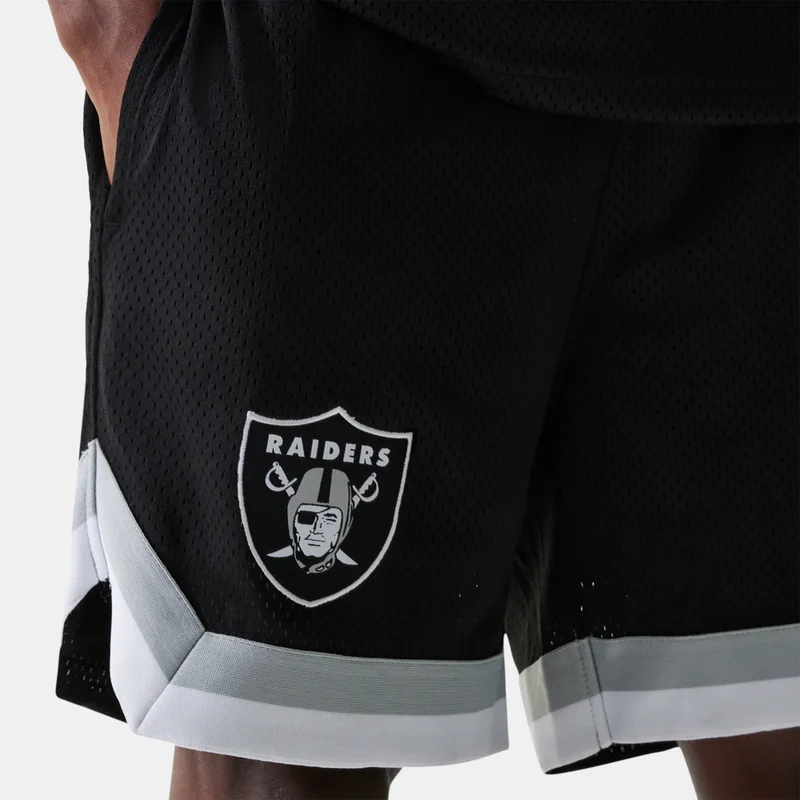 NEW ERA Black Men's NFL Las Vegas Raiders Mesh Shorts for Men | Best Price UAE