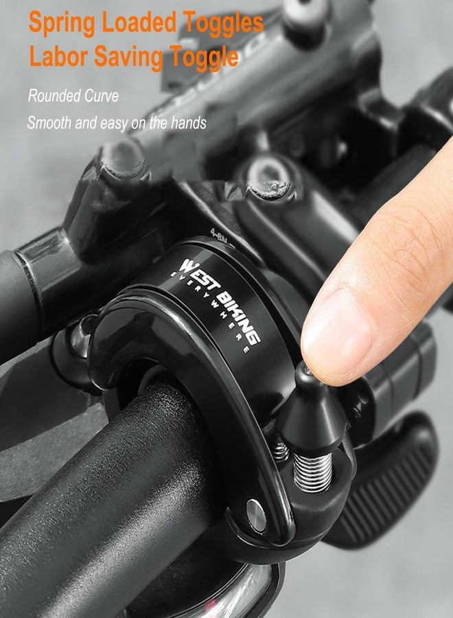 SONZUIA Hidden Conch Bike Bell, Classic Bicycle Bell Mountain Bike Bells for Adults, 100dB Loud Crisp Clear for 22.2mm/0.78in Bike Handlebars - Image 3