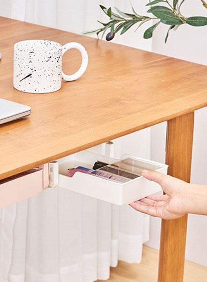 Under Desk Storage Box Hanging Organizer - Image 1