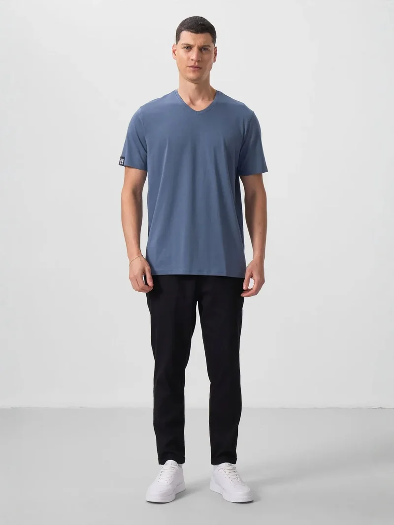 تومي لايف TOMMY Men's Straight-leg Gabardine Chinos