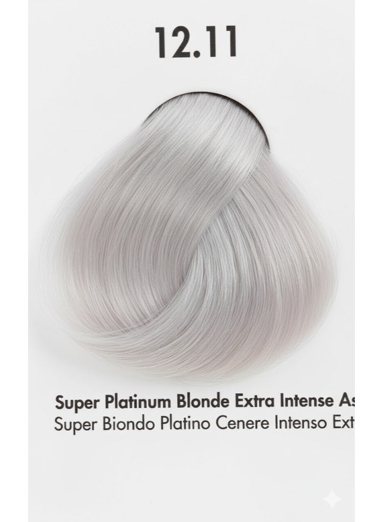 VIZO PROFESSIONAL Vizo Permanent Hair Color Cream Super Platinum Blonde Extra Intense Ash 12.11 120ml - Image 2