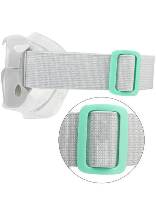 Subea Kids' Snorkelling Fins Mask Snorkel Set SNK 500 -Blue Grey Pastel Mint - Image 3