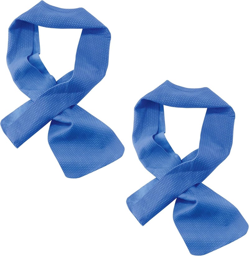 Ergodyne 6603-2PK Chill Its 6603 Cooling Neck Wrap, Long Lasting Cooling Relief, 2-Pack,Blue