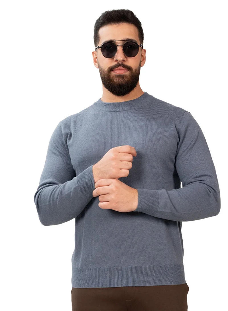 جيوردانو كنزة رجالية بياقة عالية وقصة مريحة