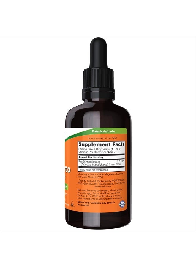 now Supplements, Pau D'Arco Extract Liquid with Dropper, Free Radical Scavenger*, 2-Ounce - Image 2