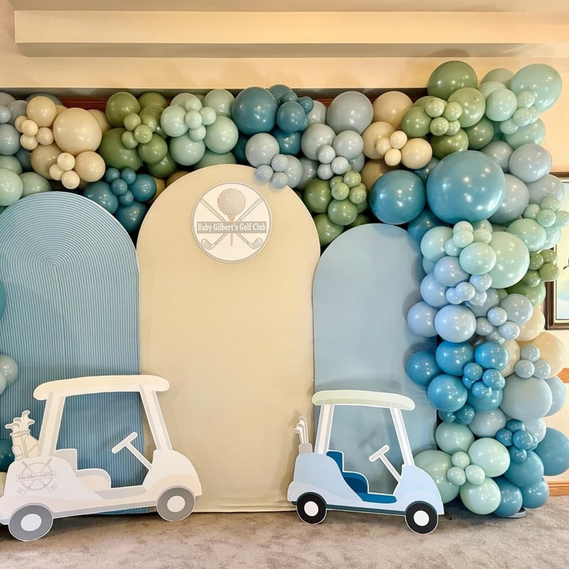 Beaumode Golf Blue and Green Balloon Arch Kit for Hole In One Birthday Masters Golf Party Fore Par-Tee Baby Shower Party Decoration (Blue Green) - Image 3