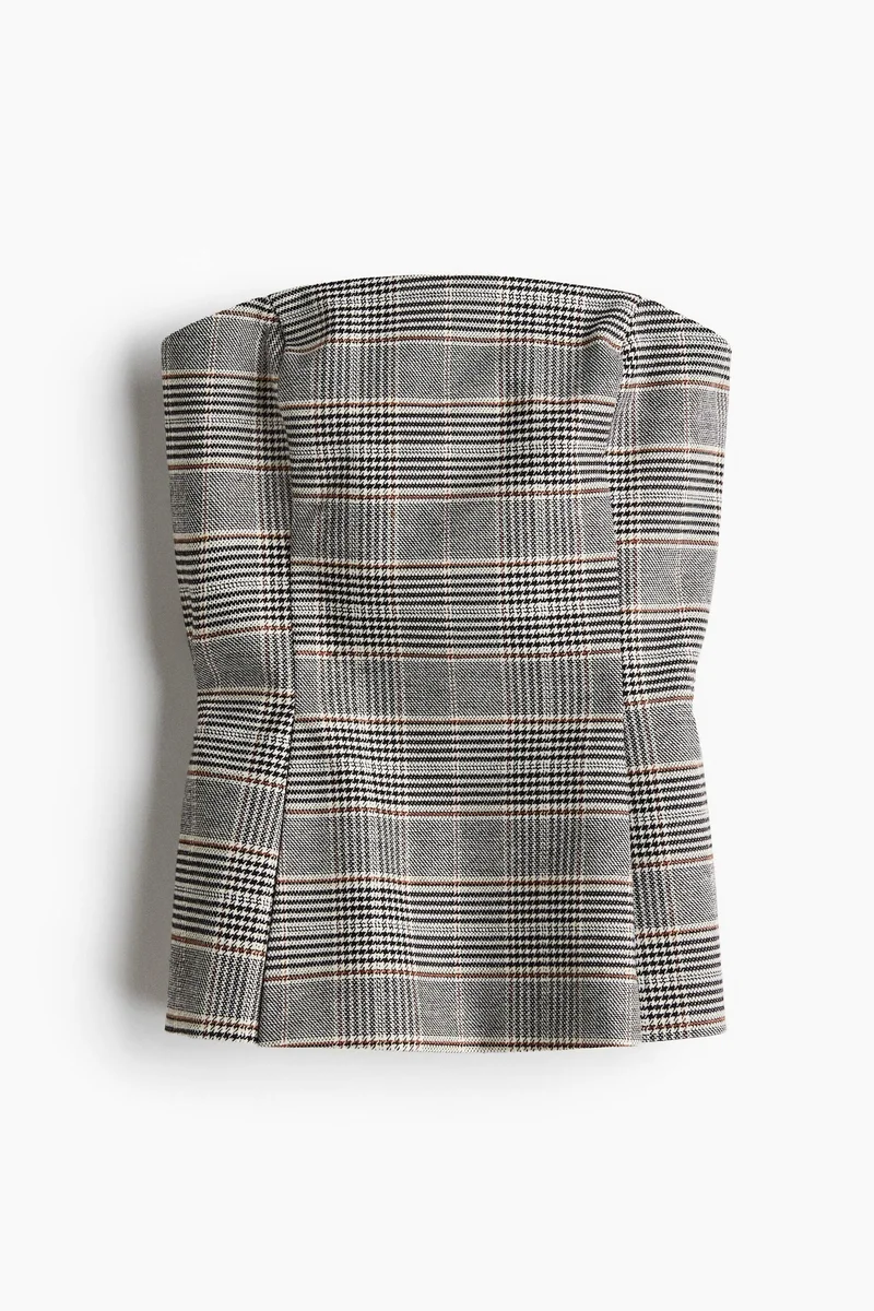 اتش اند ام بلوزة بحافة واسعة