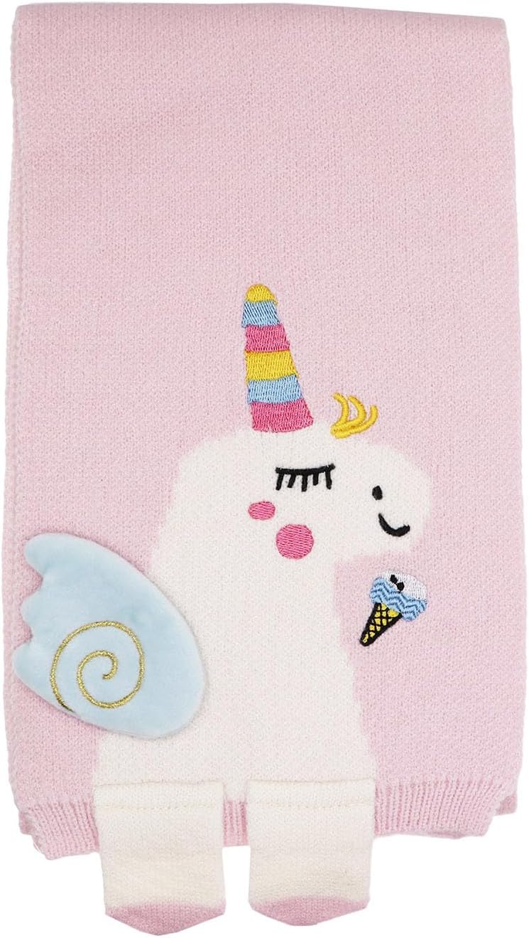 Newfancy Kids Girls Boys Winter Cute Unicorn Scarf Shawl Warm Soft Cozy Fashion Knit Neck Warmer Scarfs Toddler - Image 5