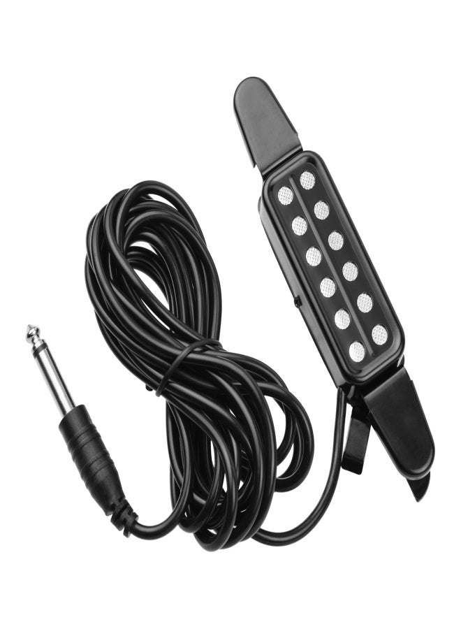 Generic Acoustic Guitar Pickup Clip-on Guitar Pick Up Transducer Instrument Pick-up with 1/4 Inch Connector 2.9 Meters Cable  - Image 5