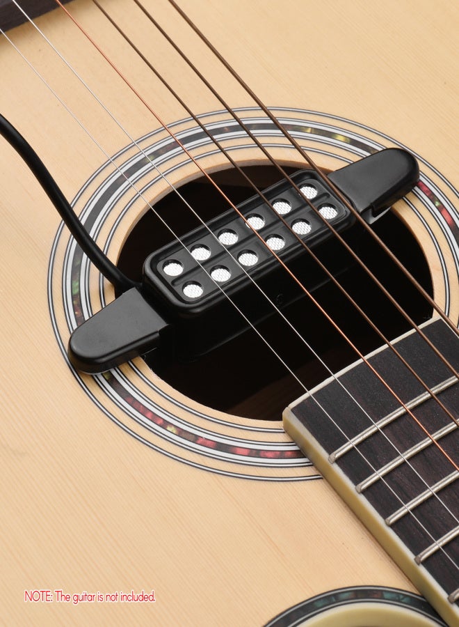 Generic Acoustic Guitar Pickup Clip-on Guitar Pick Up Transducer Instrument Pick-up with 1/4 Inch Connector 2.9 Meters Cable  - Image 2