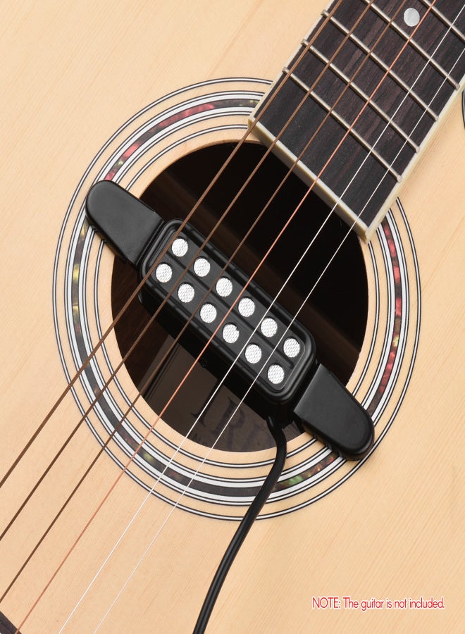 Generic Acoustic Guitar Pickup Clip-on Guitar Pick Up Transducer Instrument Pick-up with 1/4 Inch Connector 2.9 Meters Cable  - Image 3