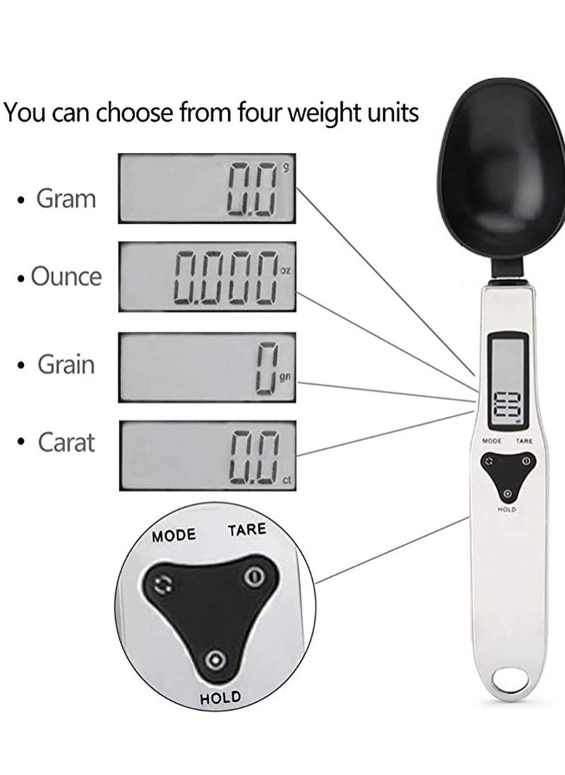SYOSI - Kitchen Scale Spoon Gram Measuring 500g/01g Lovely Digital Weight Milligram Scoop Grams Electronic Cup for Portioning Tea Flour Spices Medicine - Image 1