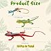 KINYFY 18 Pcs Fake Lizards Toys Plastic Artificial Reptile Lizards for Kids Realistic Lizard Toys for Halloween Party Decoration Prank Educational Tools - Image 4