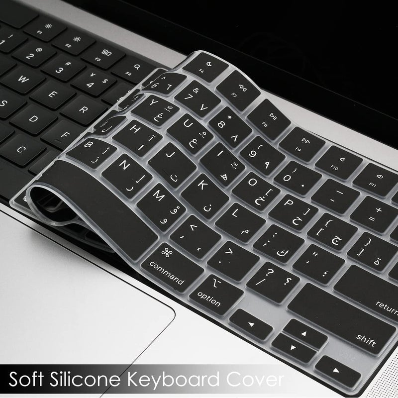 ProElife غطاء لوحة مفاتيح عربي ProElife لجهاز MacBook Air 13.6 15 بوصة M3 M2 A3113/A3114/A2681/A2941 و MacBook Pro 14 16.2 بوصة M3 M2 M1 Pro/Max A2918/A2992/A2779/A2780/A2991 2023-2021 - Image 5