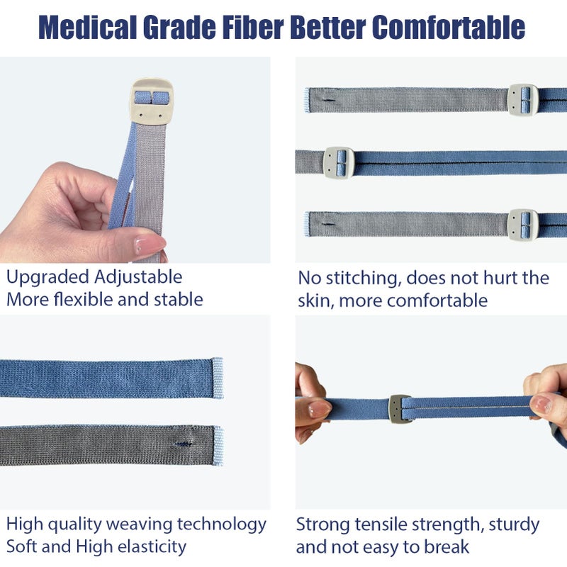 GJX 3 Packs Headgear Compatibility with Airfit P10 and N30 Latest Version Adjustable Replacement CPAP Headgear Strap for P10/N30 CPAP Nasal Pillow Mask Replace Part(Without Nasal Pillow Frame) - Image 3